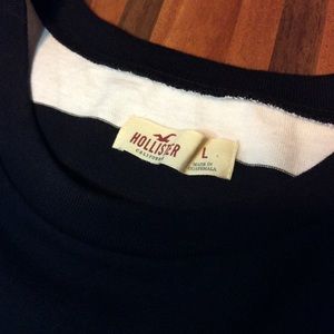 Wide cropped tee, striped